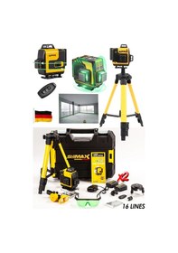 Resim Stilmax Stlr926 Kumandalı Hassas 16 Köşe Yeşil Çizgi Lazer Tripot 
