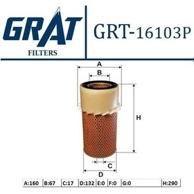 Resim GRAT 16103P HAVA FİLTRESİ H100 MINIBÜS H100 95- / L300 2.5 D 78HP 