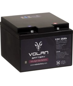 Resim Volan Battery 12 Volt 28 Ah (Amper) Kuru Akü 