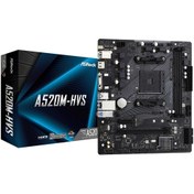 Resim Asrock A520M-HVS AMD A520 4733 MHz (OC) DDR4 Soket AM4 mATX Anakart 