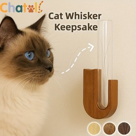 Resim Kedi Bıyık Hatıra Kutusu - Evcil Hayvan Hatıra Buzdolabı Mıknatısı - Kedi Bıyığı, Evcil Hayvan Tüyü Toplama İçin Uygun - Kedi Hatıra Hediyesi - Kediler İçin Hatıra Kutusu 