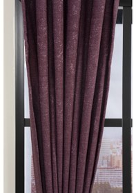 Resim Toscana Fon Perde Mürdüm 