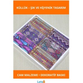 Resim Estetik Tasarımlı Dayanıklı Cam Küllük Model 21 