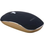Resim Philips SPK7323-93 Black And Gold Kablosuz Sessiz Optik Mouse 