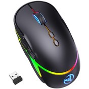 Resim Reedark Hxsj T200 2.4g Kablosuz Oyuncu Mouse Ergonomik 3 Ayarlanabilir DPI 12 Çeşit Rgb Işık Efekti Dahili 600mah Pil 