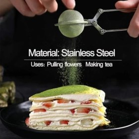 Resim Paslanmaz Çelik Çay Süzgeci – Ince Gözlü Metal Çay Topu, Bitki Çayı Demliği ve Kahve Filtre Teli | Kolay Temizlenir, Dayanıklı Yapı 