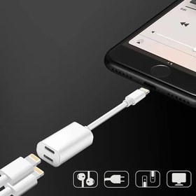 Resim Y Cable İPhone 14-13-12 11 Lightning Kulaklık +şarj Usb Adaptörü 