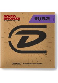 Resim Jim Dunlop DAB1152 80/20 Bronze Medium Light Takım Tel Akustik Gitar Teli 011-052 