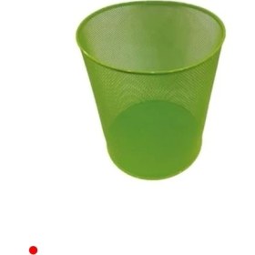 Resim MarkEntegra Tam Delikli Yeşil Ofis Çöp Kovası 