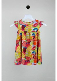 Resim Zekids Kız Bebek Çilek Desenli Elbise-12664-renkli Çok Renkli 