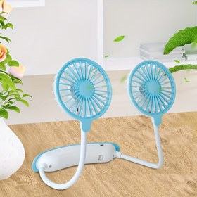 Resim Taşınabilir USB Boyun Fanı - Sessiz, Giyilebilir, Ayarlanabilir Standlı, Şarj Edilebilir Pil, Hafif ve Kompakt, Açık Hava, Havuz, Seyahat, Ofis Kullanımı İçin, Ofis Fanı | Giyilebilir Fan | USB Şarjlı Fan 