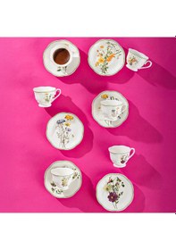 Resim Perotti Secret Garden 6 Kişilik 12 Parça Porselen Fincan Takımı 