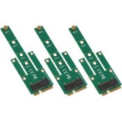 Resim Lovıver 3x Msata Pcı-E'ye M.2 Ngff B Anahtar Ssd Dönüştürücü Kart Panosu Masaüstü (Yurt Dışından) 