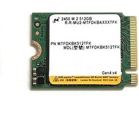 Resim Micron 2450 512 GB M.2 2230 NVMe SSD 