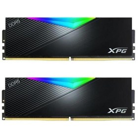 Resim Arey XPG 64GB (2X 32GB) DDR5 6000MHZ CL30 DUAL KIT RGB PC RAM LANCER AX5U6000C3032G-DCLARBK 