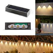 Resim Kutu başına (4 adet) güneş enerjili dış mekan lambası, ev duvar lambası, avlu bahçe düzenlemesi, balkon, avlu duvarı, atmosfer dekorasyon lambası 