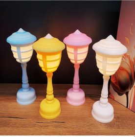 Resim Renkli Sokak Lambası Tasarımlı Led Işık Renk 