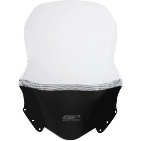 Resim GP Kompozit Yamaha XMAX 250 / 400 2014-2017 Uyumlu Baskılı Ön Tur Camı Şeffaf 59 cm 