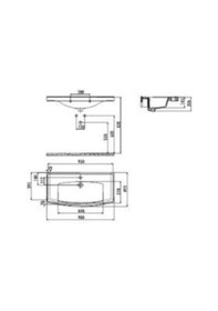 Resim Creavit Tefen 100 CM Etajerli Dolap Mobilya Uyumlu Lavabo Tf100 