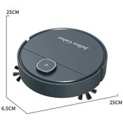 Resim 3'ü 1 Arada Akıllı Süpürme Robotu Ev Mini Süpürgesi Süpürme Ve Vakumlama Black Siyah 