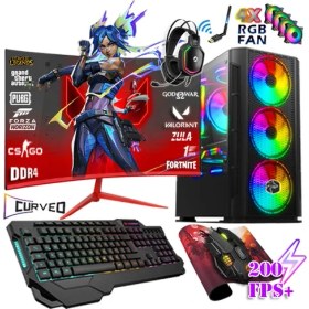 Resim Zeiron DRX17 Ryzen 5 3600 16GB 512GB Ssd+1tb HDD GTX1650 23.8" 165Hz Oyuncu Masaüstü Bilgisayar 