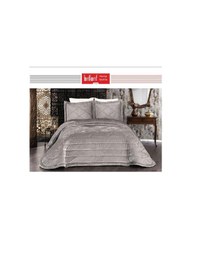 Resim Brillant 43189 Elina Yatak Örtüsü Takımı - Kadife Kumaş 3 Parça Diğer 