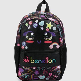 Resim Siyah Benetton 03684 Siyah Anaokulu Çantası 