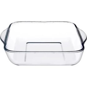 Resim AyrStore Borcam Küçük Boy Kulplu Kare Tepsi 