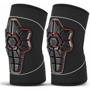 Resim Lemestar Çocuklar İçin Yüksek Yoğunluklu Dolgulu Dikey Protezli Dizlik - Kaykay, Bisiklet, Rölantas Sporları İçin Konforlu Koruma Siyah 