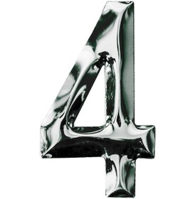 Resim Posta Kutusu Yapışkanlı Rakam Metal Kapı Numarası No:4 