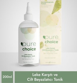 Resim Pure choice leke karşıtı cilt beyazlatıcı tonik 200 ml (glycolic acid %7) 