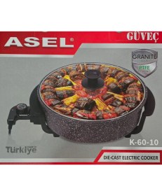 Resim Asel Mini Elektirkli Güveç Pizzamatik Tenceresi 35 cm 