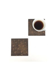 Resim Bardak Altlığı Model -56 Kahverengi 