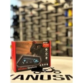 Resim Okyanus Moto BT22 Motosiklet Bluetooth 5.0 Kablosuz Intercom Kask Kulaklık 
