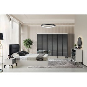 Resim Kiev Mdf Bazalı Yatak Odası Takımı 