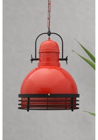 Resim Retro Sarkıt Avize Sarkıt Lamba Salon Mutfak Avizeleri Pastane Cafe Berber Modelleri Kırmızı Kırmızı 