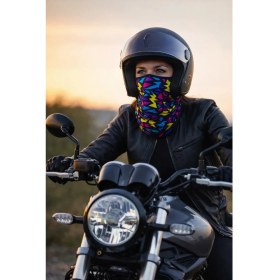 Resim Colizon Unisex Motosiklet Maskesi Bandana - Uv Korumalı Termal Outdoor Boyunluk-Buff 