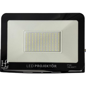Resim 12-24 Volt 150 Watt Tablet Projektör Beyaz Smd Led Projektör 