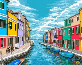 Resim Sayılarla Boyama Seti - Venice - 40x50 