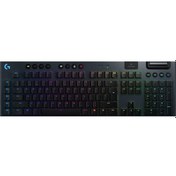 Resim Logitech G915 Lightspeed Kablosuz RGB İngilizce Mekanik Klavye Siyah 