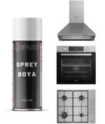 Resim REPLAX Inox Ankastre Set Beyaz Eşya Sprey Boya 400 Ml. 