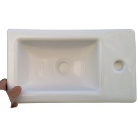 Resim Dikdörtgen Evye. Tekne Evyesi. Karavan Evyesi. Fiber 42x24cm 