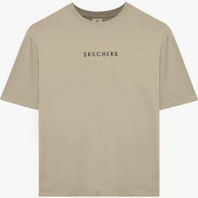 Resim Skechers M Graphic Tee Heavy Weight Oversize T-Shirt Erkek Tişört S242134 