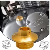 Resim Tongdashop Mavi Evrensel Motosiklet Motor Yağı Kapak Kapağı Dayanıklı Metal Honda Kawasaki Yamaha 