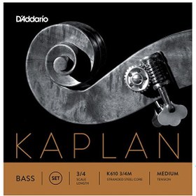 Resim D'Addario K610 3/4M Kaplan Kontrabas Teli 