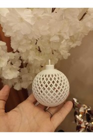 Resim Smilecat Led Aydınlatmalı Beyaz Fener 9 CM Sevgililer Günü Yılbaşı Hediyesi Dekorasyon LED MUM DAHİLDİR 