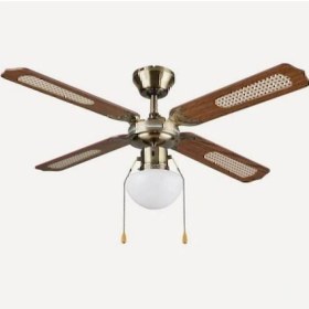 Resim Colours Lari Tavan Vantilatörü Ahşap Kanat 