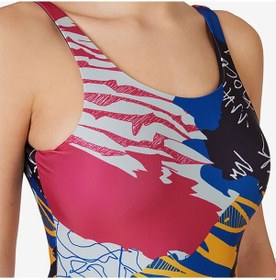 Resim Fuşya Fila Kadın Mayo Allover Print Onepiece Lw411143 Fuşya 