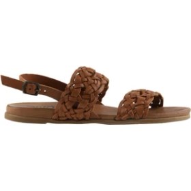 Resim Bueno Shoes Taba Deri Kadın Düz Sandalet 