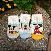 Resim DİSNEY Mickey Mouse Lisanslı Erkek Bebek Soket Çorap 0,1,3 Yaş 